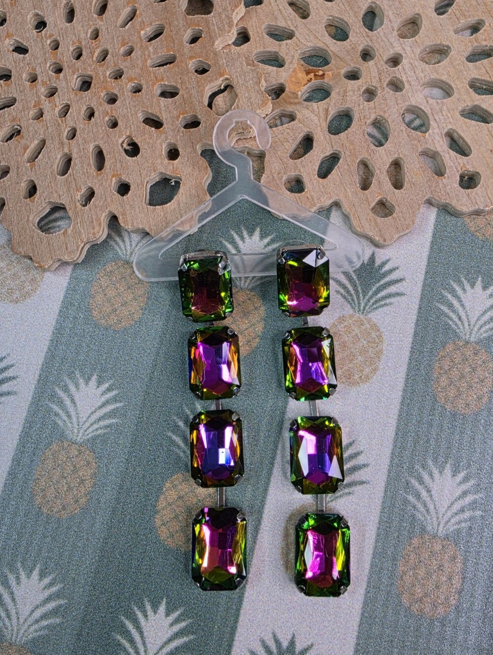 Feed Me Gems Multi-Color Crystal Drop Earrings